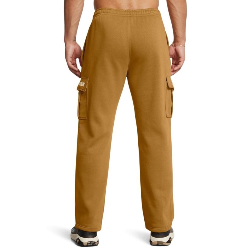 Under Armour Men's PR Icon Open Hem Fleece Joggers Yellow