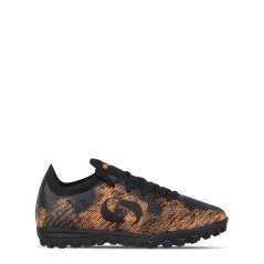 Sondico Blaze Childrens Astro Turf Trainers Black/Orange
