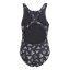 adidas Logo Swimsuit Juniors Black/White