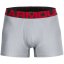 Under Armour Tech 3inch 2 Pack Boxers Mens Mod Grey Light