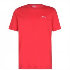 Slazenger Plain T Shirt Mens Red