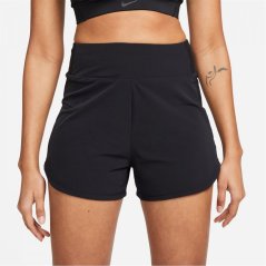Nike Bliss Women's Dri-FIT Fitness High-Waisted 3 Brief-Lined Shorts Black/Refl Silv