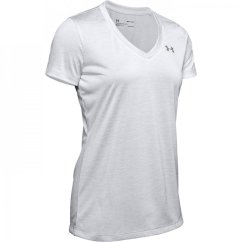 Under Armour Tech™ Twist V-Neck Short Sleeve Womens Halo Grey