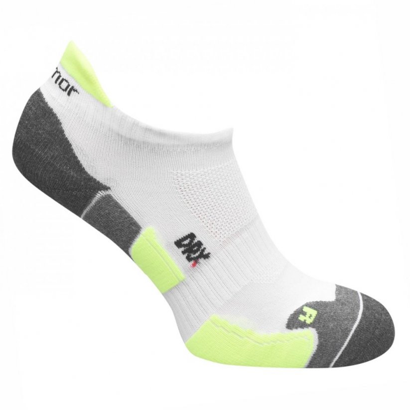 Karrimor 2 Pack Running Socks Mens White/Fluo