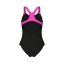 Arena Girls Poseidonia Swim Pro Back Swimsuit Black/Pink