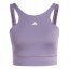 adidas Women's Medium Impact Sports Bra Purple