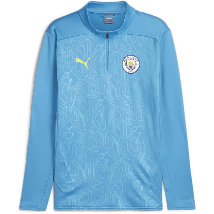 Puma Manchester City Training Hybrid Top 2024 2025 Adults Blue