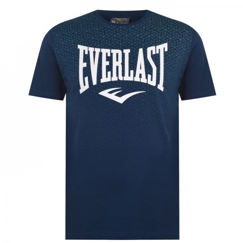 Everlast Geo Print T-Shirt Mens Blue