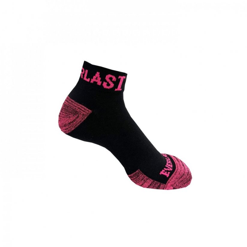 Everlast Qtr 6pk Socks Ladies Black