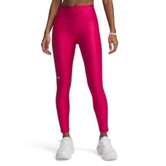 Under Armour Tech No-Slip Waistband Ankle Leggings Womens Fuchsia/White