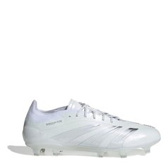 adidas Predator Elite Junior Firm Ground Football Boots Ftwr White/Silv