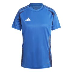 adidas Women's Tiro24 Short Sleeve Performance T-Shirt Royal Blue