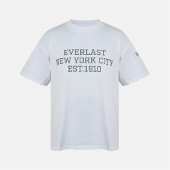 Everlast Men's NYC Logo Oversized T-Shirt White