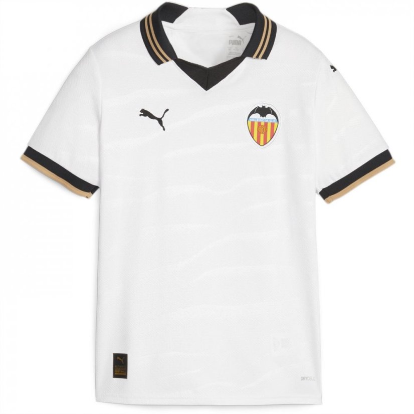 Puma Valencia Home Shirt 2023 2024 Juniors Puma White