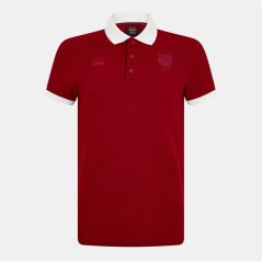 Canterbury British and Irish Lions Classic Polo 2025 Shirt Red Dahlia