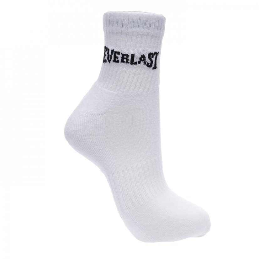 Everlast Quarter Sock 3 Pack Mens White
