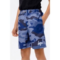 Hype Camo Swim Shorts Blue