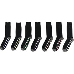 Firetrap Formal Socks 7 Pack Mens Grey Sole