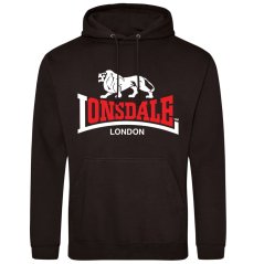 Lonsdale Printed Logo Hoodie Black 2