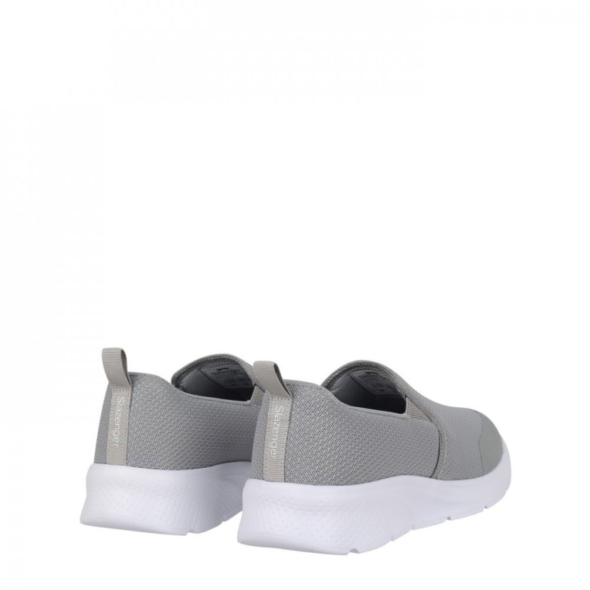 Slazenger Zeal Mens Slip On Shoes Grey/White