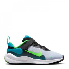 Nike Revolution 7 Little Kids' Shoe Black/Green