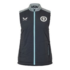 Castore Women's Aston Villa Licensed Managers Football Jacket Ebony