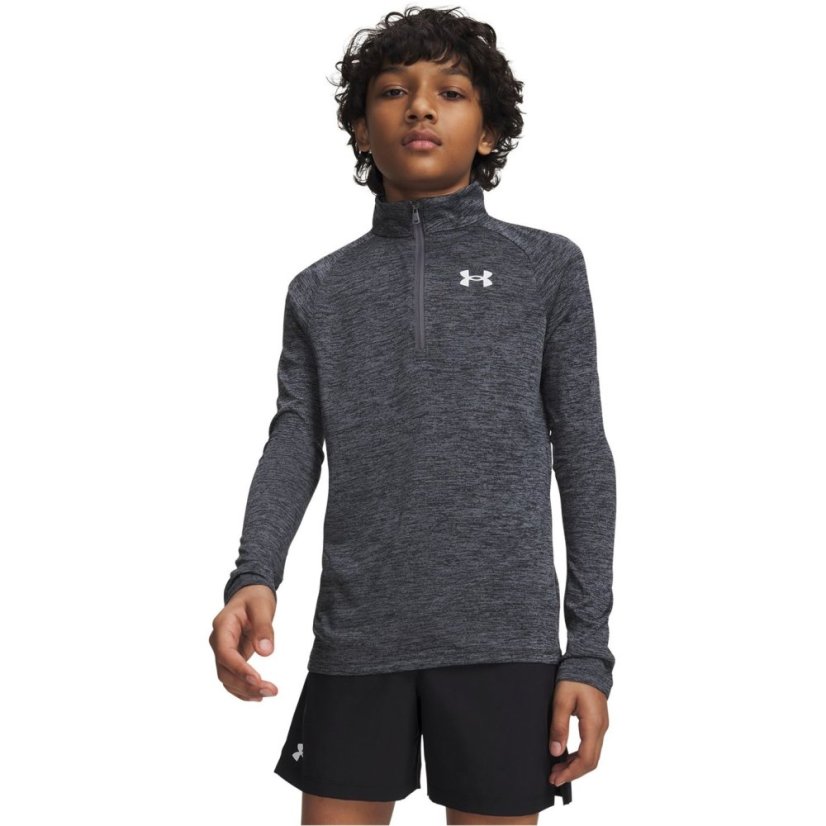 Under Armour Tech™ 2.0 ½ Zip Juniors Castlerck/Black