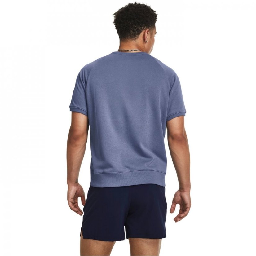 Under Armour Project Rock Terry Gym Top Mens Blue