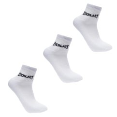 Everlast Quarter Socks 3 Pack Mens White