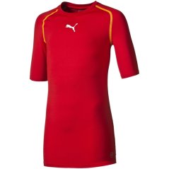 Puma (5) Tb Ss Tee (Vent) Juniors Red