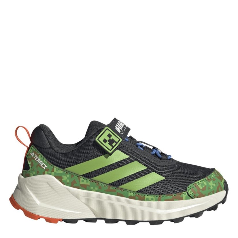 adidas Kids' Hiking Shoes Carbon/Lime