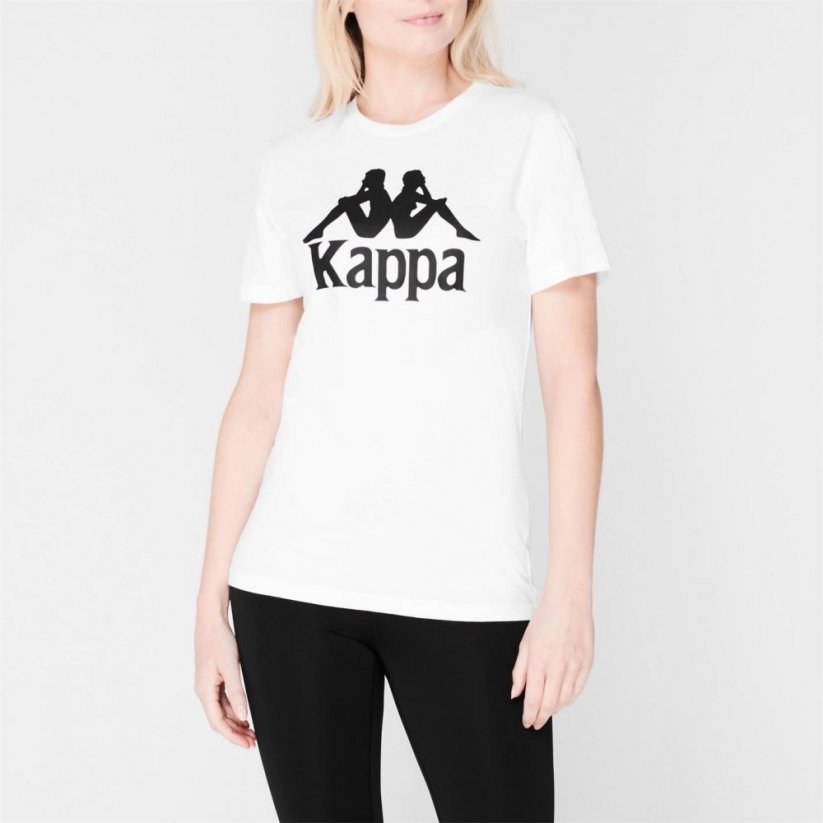 Kappa Estessi T Shirt White/Black