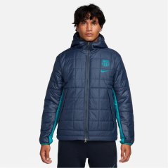 Nike Barcelona Men's Nike Soccer Synthetic-Fill Jacket Blue