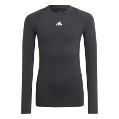 adidas Techfit AEROREADY Long Sleeve Top Juniors Black
