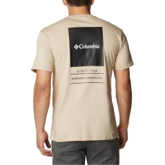 Columbia Barton Regular Fit pánske tričko Ancient Fossil