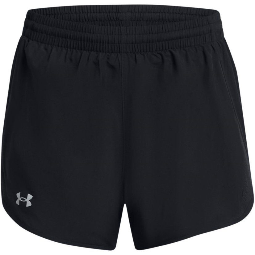 Under Armour Womens Fly By Performance Running Shorts Black/Reflectiv