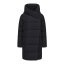 Gelert Kids' Ottawa Hooded Long Padded Slim Fit Parka Black