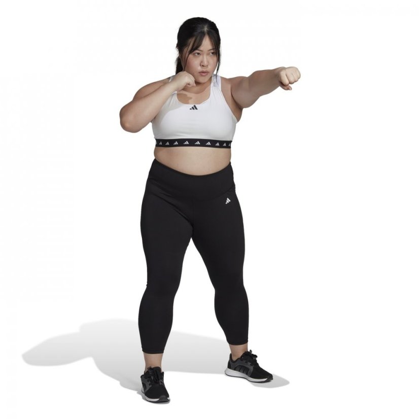 adidas Training Essentials High-Waisted 7/8 Leggings (Plus Size) Black