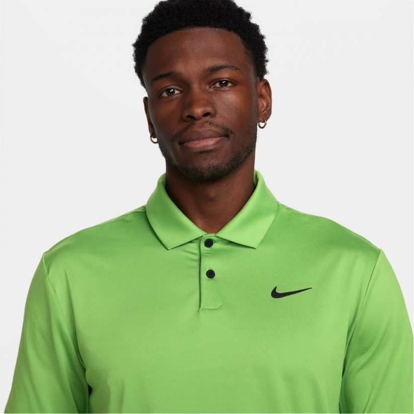 Nike Dri-FIT Tour Men's Solid Golf Polo Chlorophyll/Black