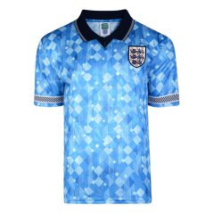 Score Draw England World Cup Third Shirt 1990 Blue