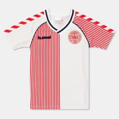 Hummel Denmark Retro Away Shirt 1986 Juniors White/Red