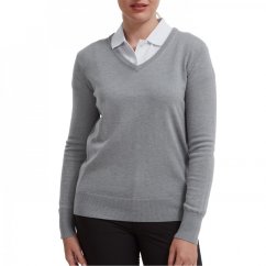 Footjoy Wool Blend V Sweater Womens Grey