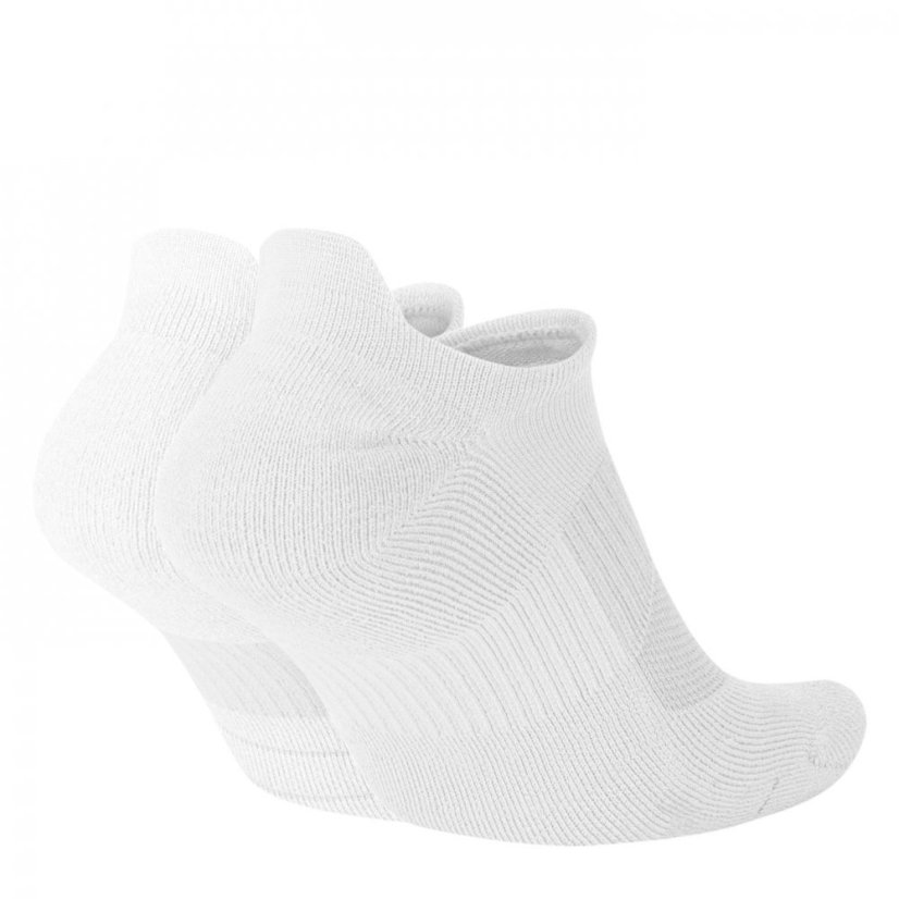 Nike Multiplier Running No-Show Socks (2 Pairs) White/Black