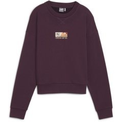 Puma Women's Better Sportswear Crew Sweatshirt Darkplum