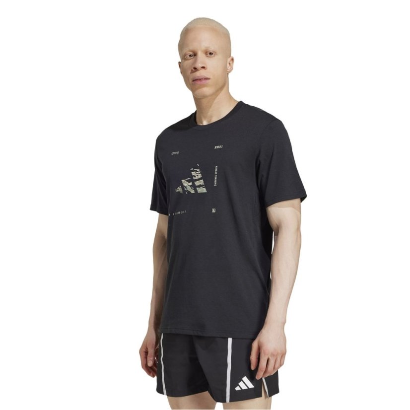 adidas Men's Box Logo G T-Shirt Black