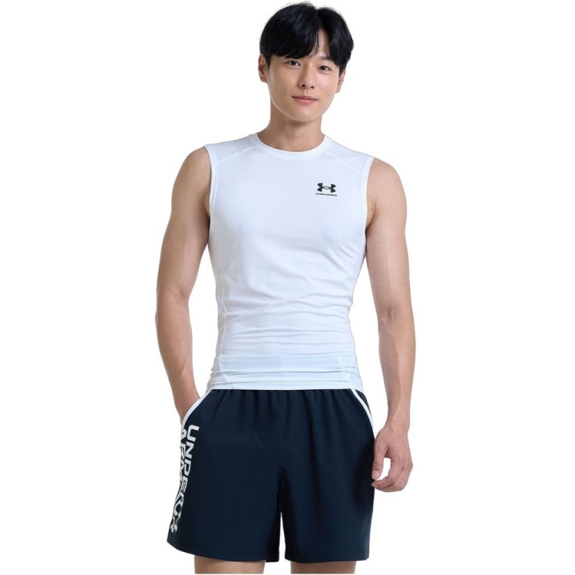 Under Armour HeatGear® Sleeveless Men's White/Black