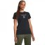 Under Armour Armour Pjt Rck Nght Shft Ss Hw Q4 Gym Top Womens Black