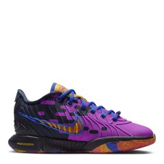 Nike LeBron XXI Tahitian Jnr Basketball Shoes Purple/Blue