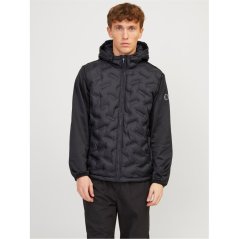 Jack and Jones Men's Lightweight Hybrid Jacket Black