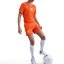 Nike Netherlands Home Shorts 2025 Womens Orange/White
